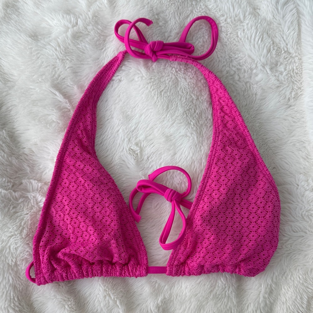 Old Navy Vibrant Pink Bikini Top